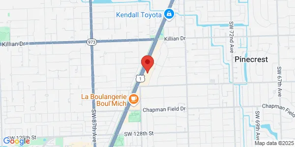 Map of 11805 S Dixie Hwy Miami, FL 33156