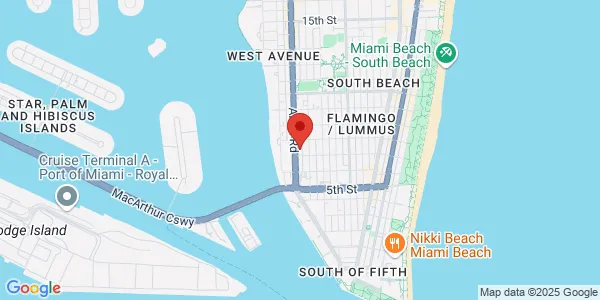 Map of 709 Alton Rd Ste 100 Miami Beach, FL 33139
