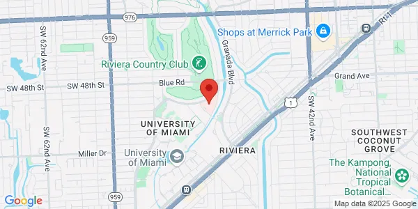 Map of 5000 University Dr Ste 3300 Coral Gables, FL 33146