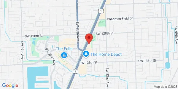 Map of 13101 S Dixie Hwy Ste 400 Pinecrest, FL 33156