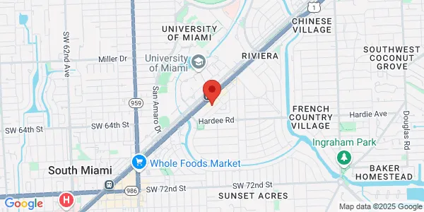 Map of 1240 South Dixie Hwy Coral Gables, FL 33146