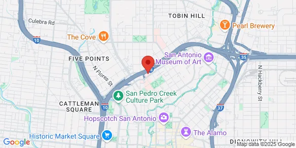 Map of 215 E Quincy St Ste 100 San Antonio, TX 78215