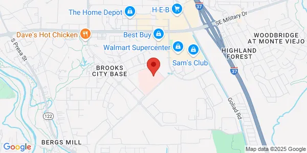 Map of 3327 Research Plz Ste 108 San Antonio, TX 78235