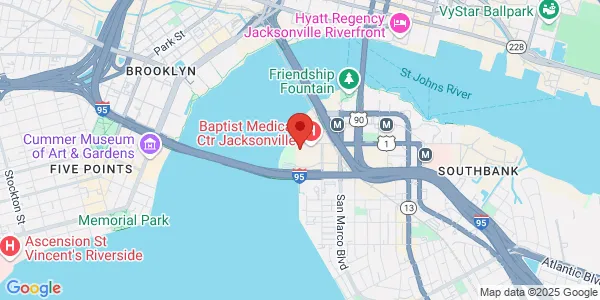 Map of 800 Prudential Dr Jacksonville, FL 32207