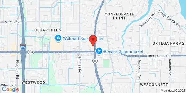 Map of 5276 Blanding Blvd Ste 9 Jacksonville, FL 32210