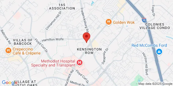 Map of 8435 Wurzbach Rd Ste 109 San Antonio, TX 78229