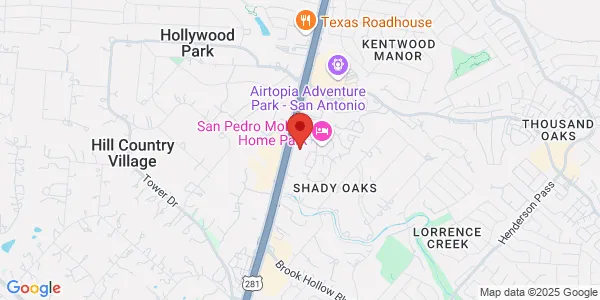 Map of 16088 San Pedro Ave San Antonio, TX 78232
