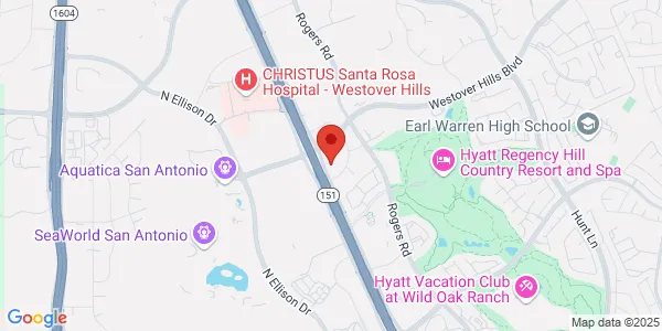 Map of 10811 Town Center Dr San Antonio, TX 78251
