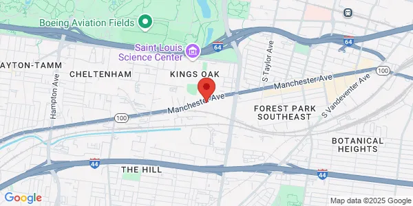 Map of 5000 Manchester Ave Saint Louis, MO 63110