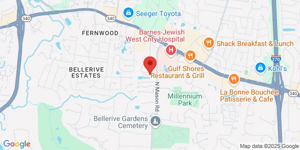 Map of 969 N Mason Rd Creve Coeur, MO 63141