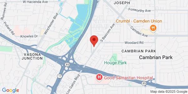 Map of 3803 S Bascom Ave Ste 106 Campbell, CA 95008