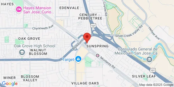Map of 5504 Monterey Rd San Jose, CA 95138
