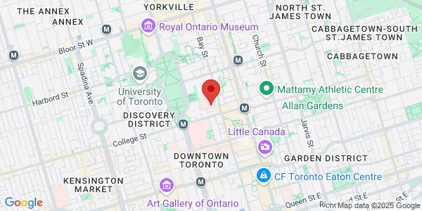 Map of 76 Grenville Street 3rd Floor Toronto, ON M5S 1B2 Canada
