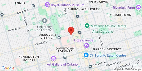 Map of 790 Bay Street Suite 108 Toronto, ON M5G 1N8 Canada