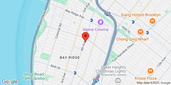 Map of 7601 4th Ave Brooklyn, NY 11209