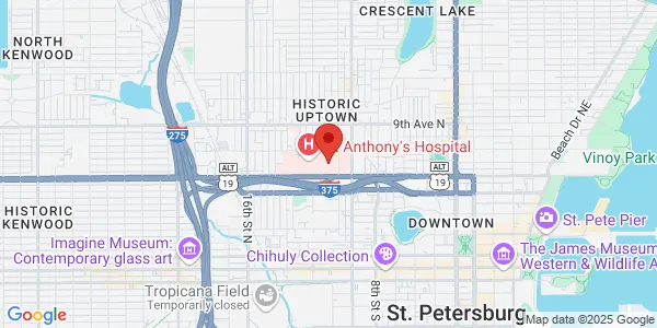 Map of 620 10th St N Ste 100 Saint Petersburg, FL 33705
