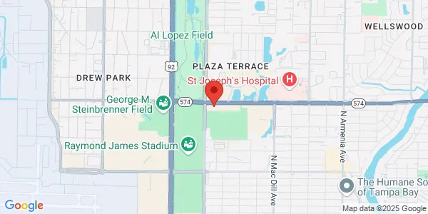 Map of 3440 W Dr Martin Luther King Jr Blvd Ste 100 Tampa, FL 33607