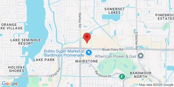 Map of 8787 Bryan Dairy Rd Seminole, FL 33777