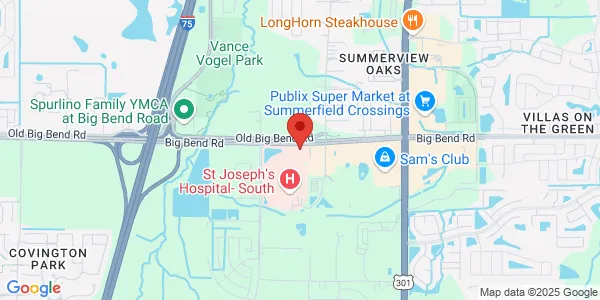 Map of 10141 Big Bend Rd Ste 102 Riverview, FL 33578