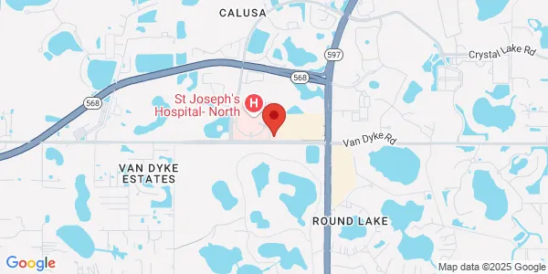 Map of 4091 Van Dyke Rd Lutz, FL 33558