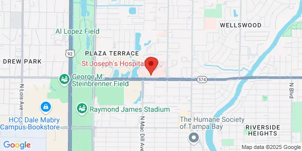 Map of St Joseph's Medical Arts Building 3003 W. Dr. Martin Luther King Jr. Blvd Tampa, FL 33607