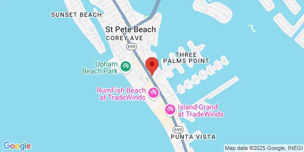 Map of 6455 Gulf Blvd Saint Petersburg, FL 33706
