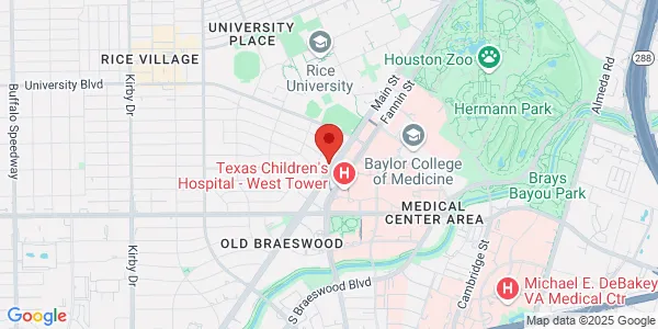 Map of 6620 Main St Ste 1250 Houston, TX 77030