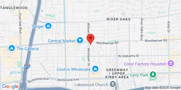 Map of 3743 Westheimer Rd Houston, TX 77027