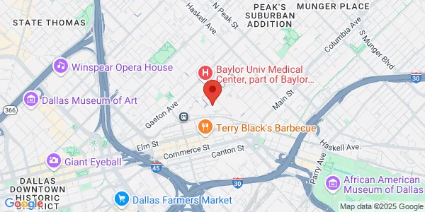 Map of 3410 Worth St Fl 2 Ste 250 Dallas, TX 75246