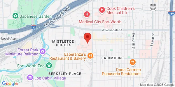 Map of 1400 8th Ave Fort Worth, TX 76104