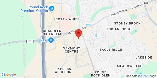 Map of 425 University Blvd Round Rock, TX 78665