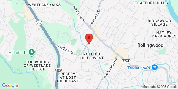 Map of 1001 Westbank Dr West Lake Hills, TX 78746