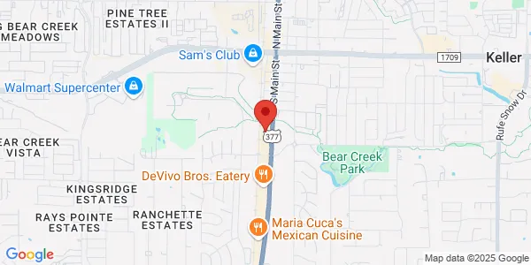 Map of 620 S Main Ste 100 Keller, TX 76248