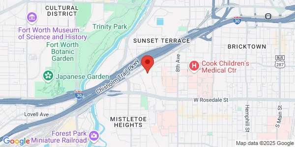 Map of 750 12th Ave Fort Worth, TX 76104