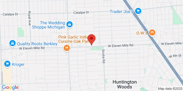 Map of 1964 W 11 Mile Berkley, MI 48072
