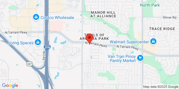 Map of 3800 NorthTarrant Pkwy Ste 210 Fort Worth, TX 76244