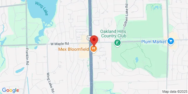 Map of 6543 Telegraph Rd Bloomfield Hills, MI 48301