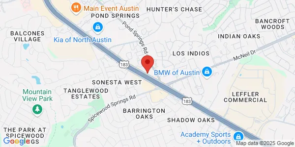 Map of 12885 Research Blvd Ste 202 Austin, TX 78750