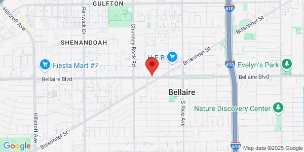 Map of 5302 Bellaire Blvd Bellaire, TX 77401