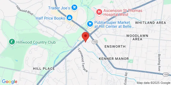 Map of 4525 Harding Road Suite 102 Nashville, TN 37205
