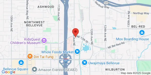 Map of 1400 116th Ave NE Bellevue, WA 98004