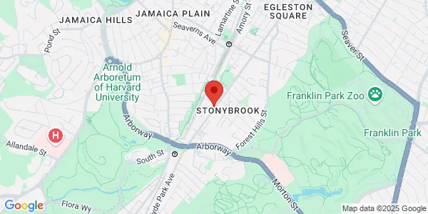 Map of 3525 Washington St Ste 100 Jamaica Plain, MA 02130