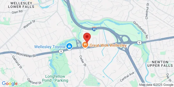 Map of 175 Worchester Rd Wellesley, MA 02482