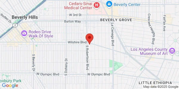 Map of 8750 Wilshire Blvd Ste 100 Beverly Hills, CA 90211