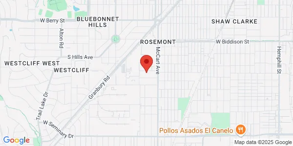 Map of 2527 W Dickson St Fort Worth, TX 76110