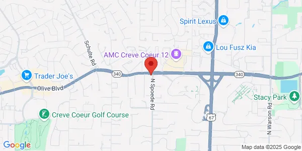 Map of 10800 Olive Blvd St Louis, MO 63141