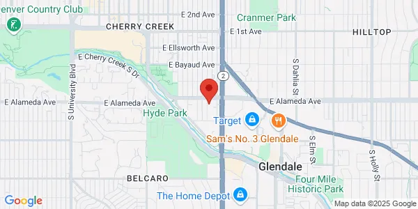 Map of 300 S Jackson St Ste 505 Denver, CO 80209