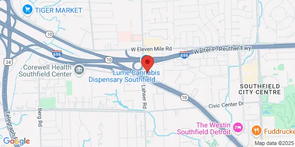 Map of 26550 NW Hwy Southfield, MI 48076