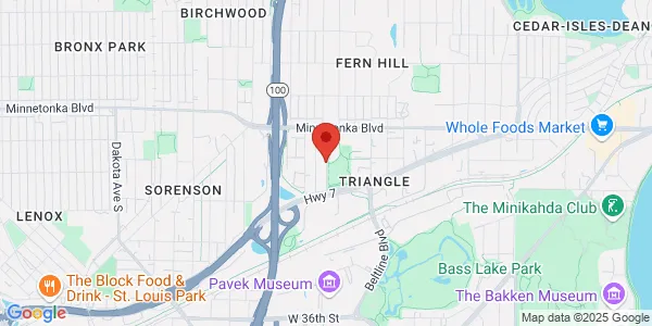 Map of 1660 S Hwy 100 Ste 500 St. Louis Park, MN 55416