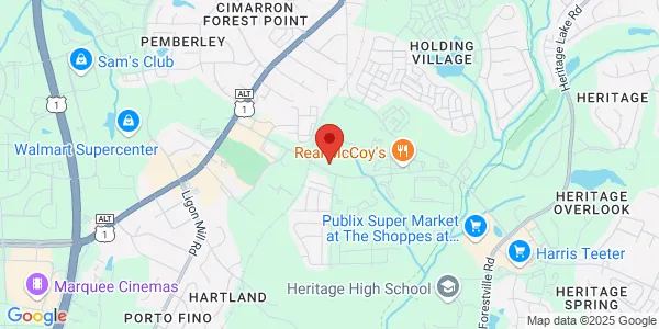 Map of 3117 Rogers Rd Ste 110 Wake Forest, NC 27587